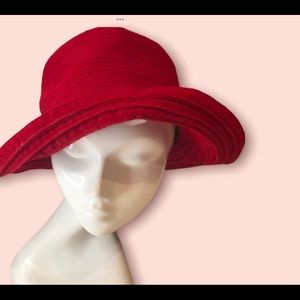 Vintage 🌼HP🌼 red hat 100% acrylic